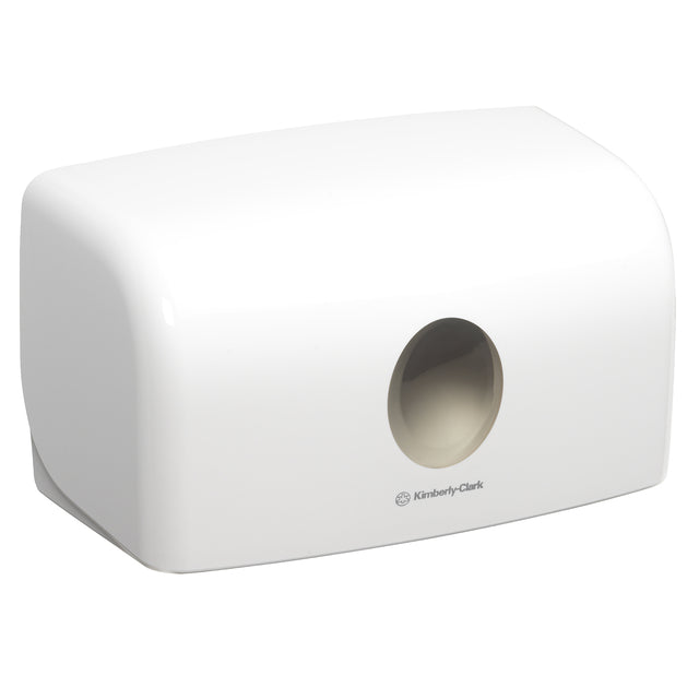 Aquarius mini handdoekdispenser wit voor kleine ruimtes - 2