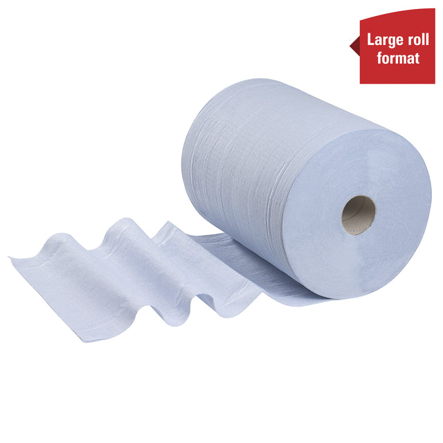 Poetsrol WypAll L20 325mmx190m 500 vellen Blauw - 3