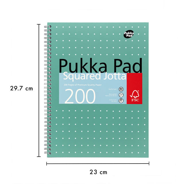 Collegeblok Pukka Jotta A4 met 5x5 lijnen, 200 pagina's, gelinieerd - 3