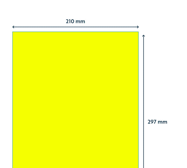 HERMA 210x297mm Fluorgeel Etiket 100 Stuks - 2