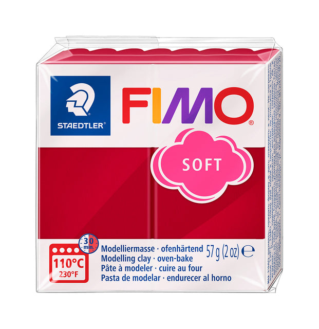 Fimo Soft Boetseerklei 57 g – Kersrood