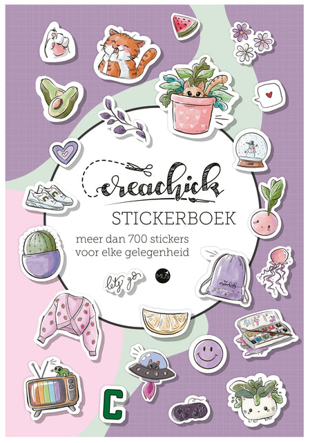 CreaChick Stickerboek A5 50 Vel Matafgewerkte Stickers
