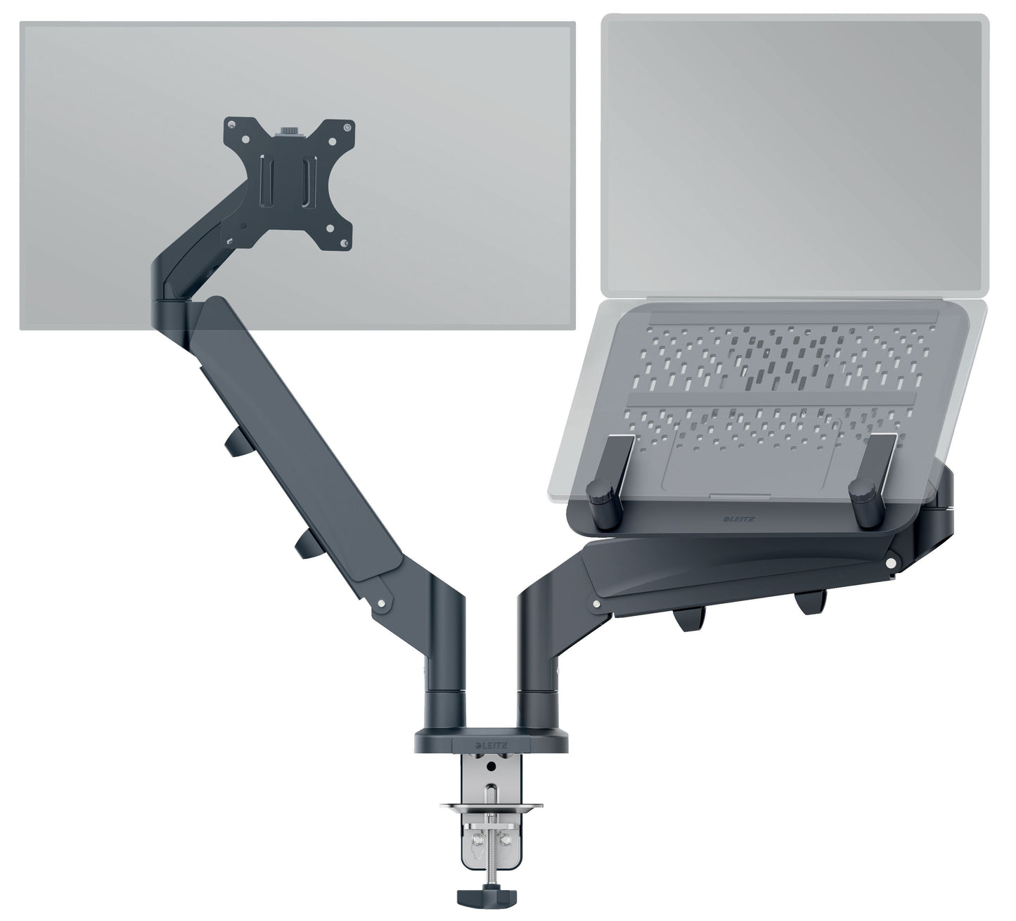 Dubbele Monitor- en Laptoparm Leitz Ergo voor ergonomisch werken - 3