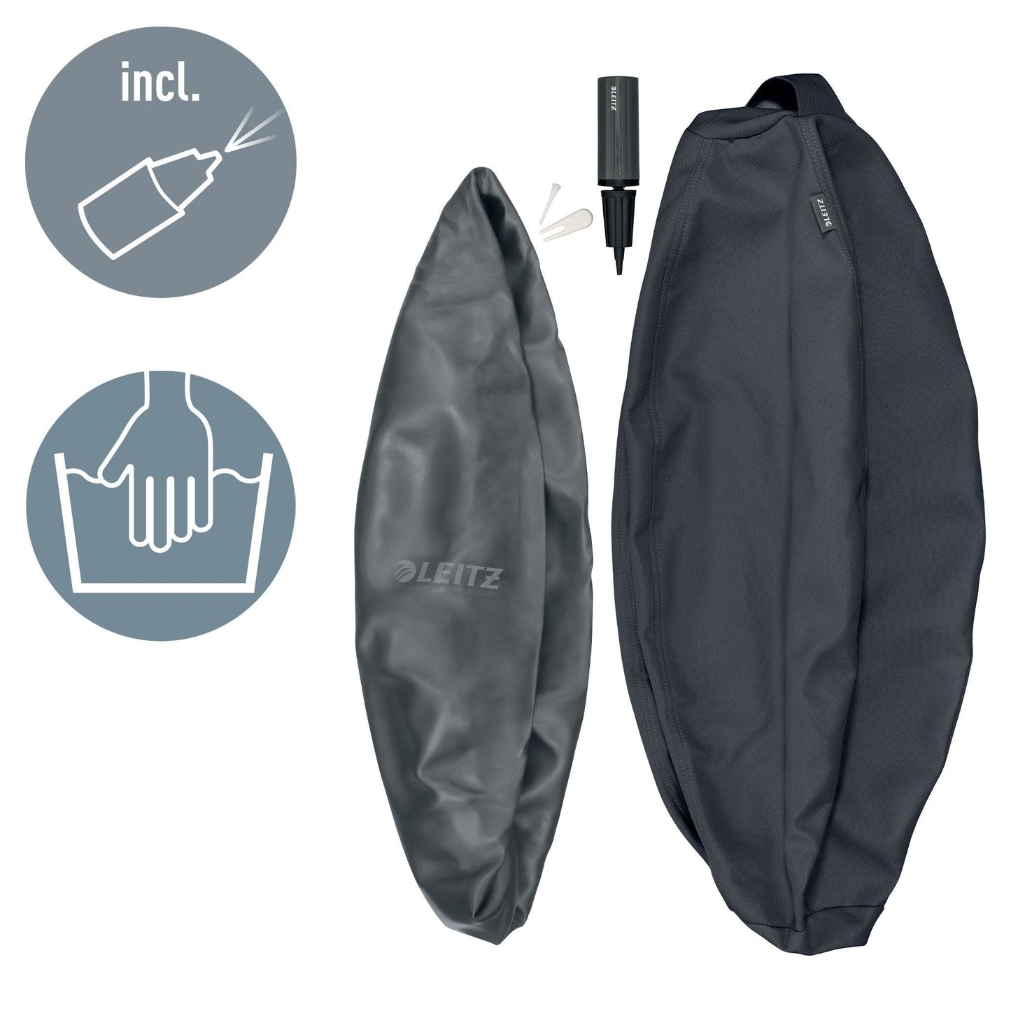 Actieve Zitbal Leitz Ergo 75cm Anti-rol Donkergroen - 6