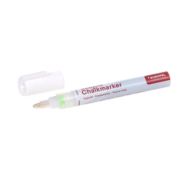 Krijtstift Europel watervast 3-6mm wit - 2