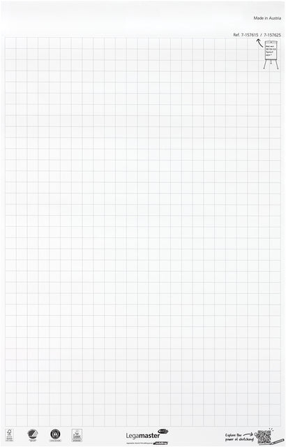 Flipoverpapier ECO raster 2x50 vellen inclusief markers - 3