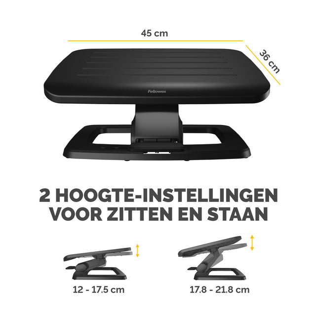 Voetensteun Fellowes Hana LT zwart - 2