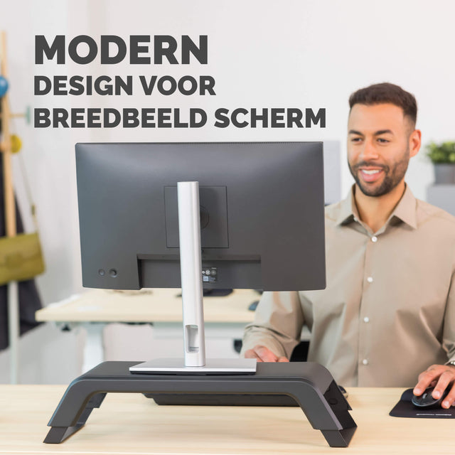 Fellowes Hana LT monitorstandaard met 3 hoogtes zwart - 5