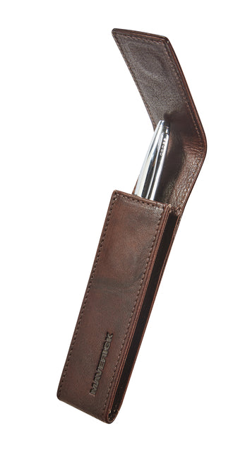 Pennenetui Maverick Rough Gear Bruin voor 1 Pen - 2