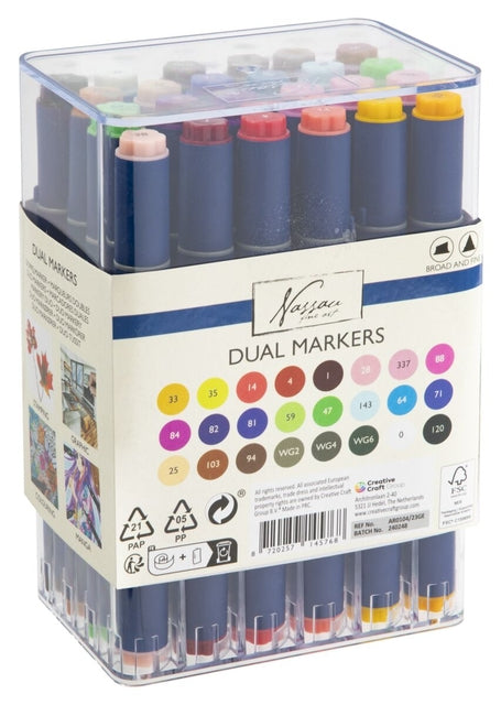 Nassau Alcoholmarkers Duopunt 24 stuks assorti, professionele kwaliteit - 2