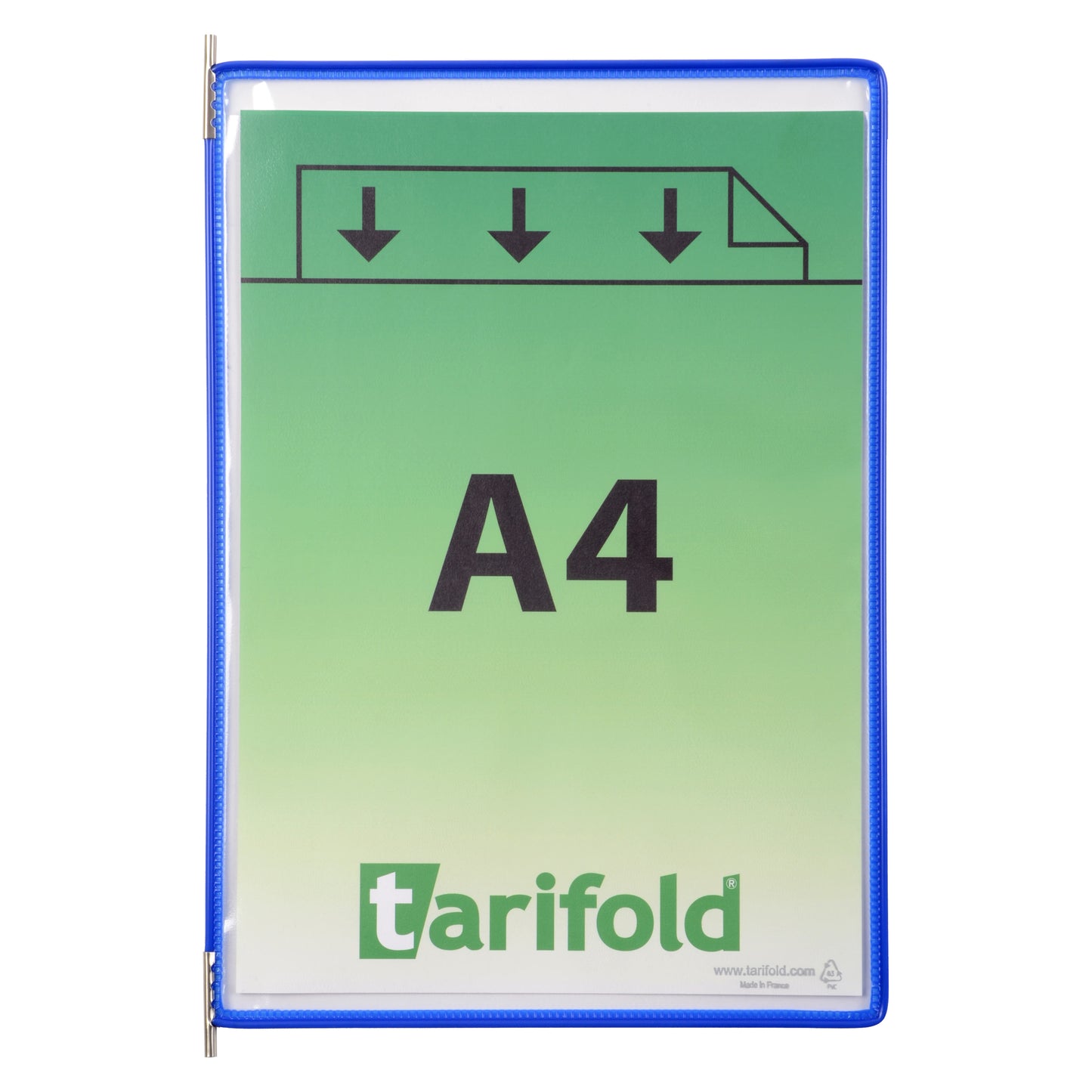 Zichtpaneel Tarifold A4 verticaal blauw 10 stuks - 2