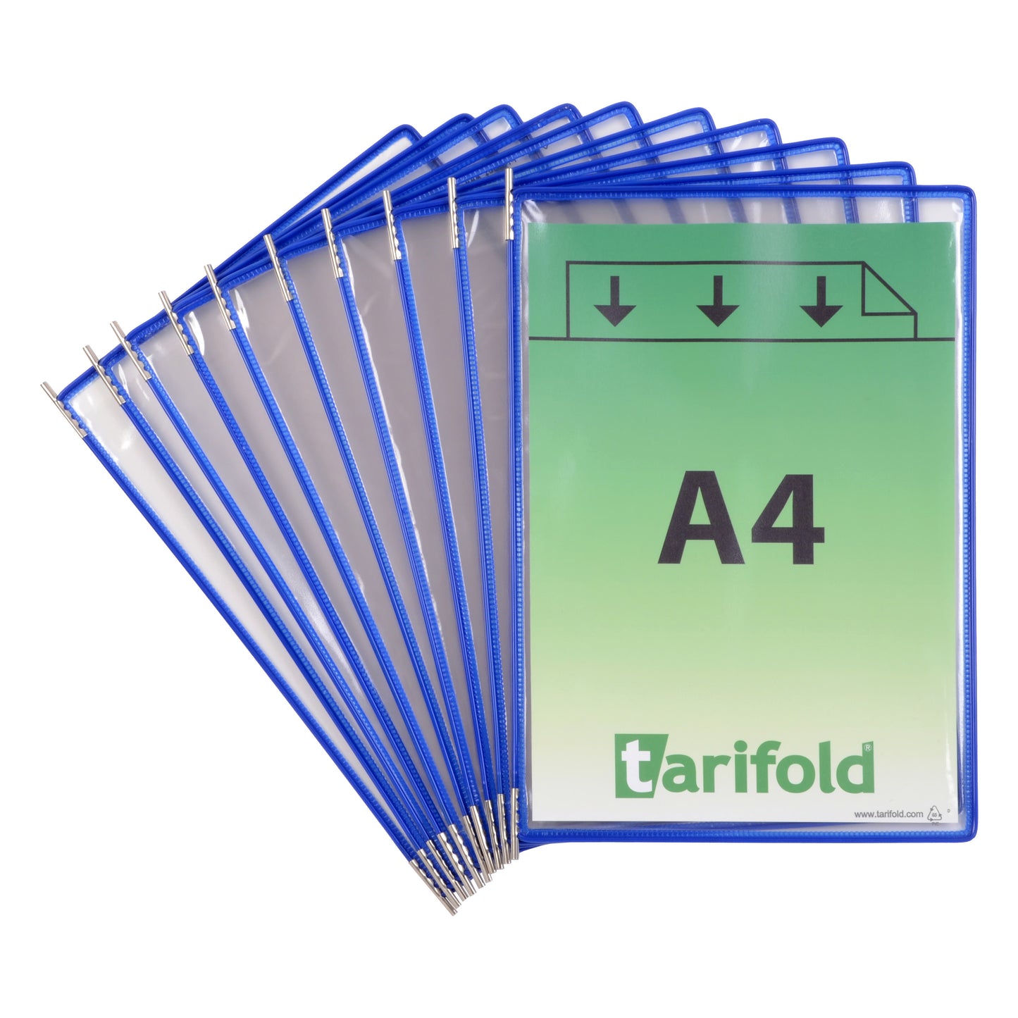 Zichtpaneel Tarifold A4 verticaal blauw 10 stuks - 3
