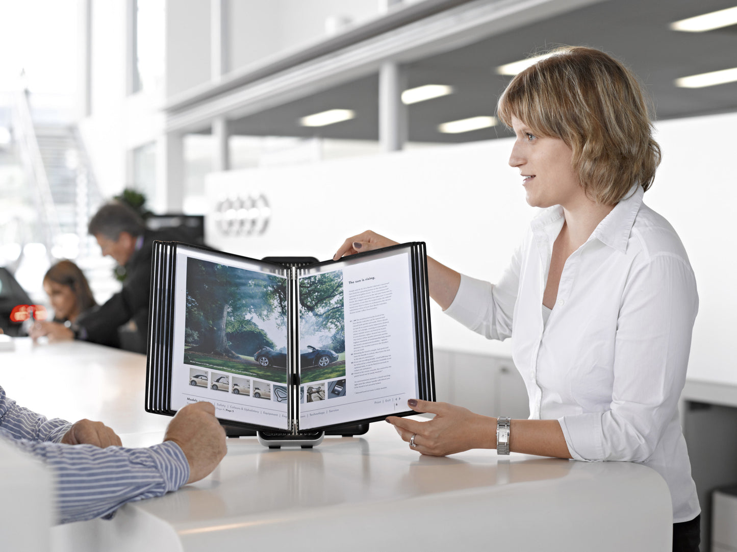 VEO Zichtpaneelsysteem bureau A4 zwart, 10 panelen - 7