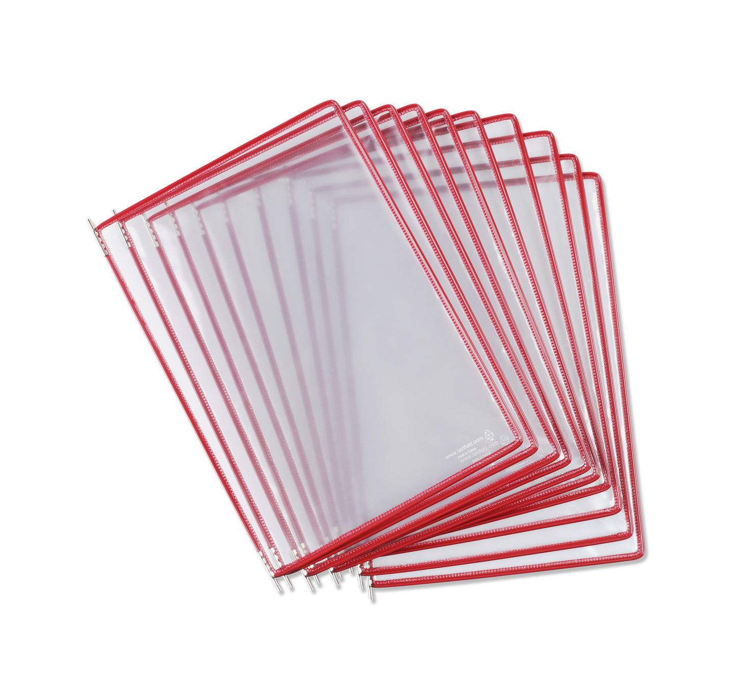 Zichtpaneel Tarifold A4 rood verticaal 10 stuks - 3