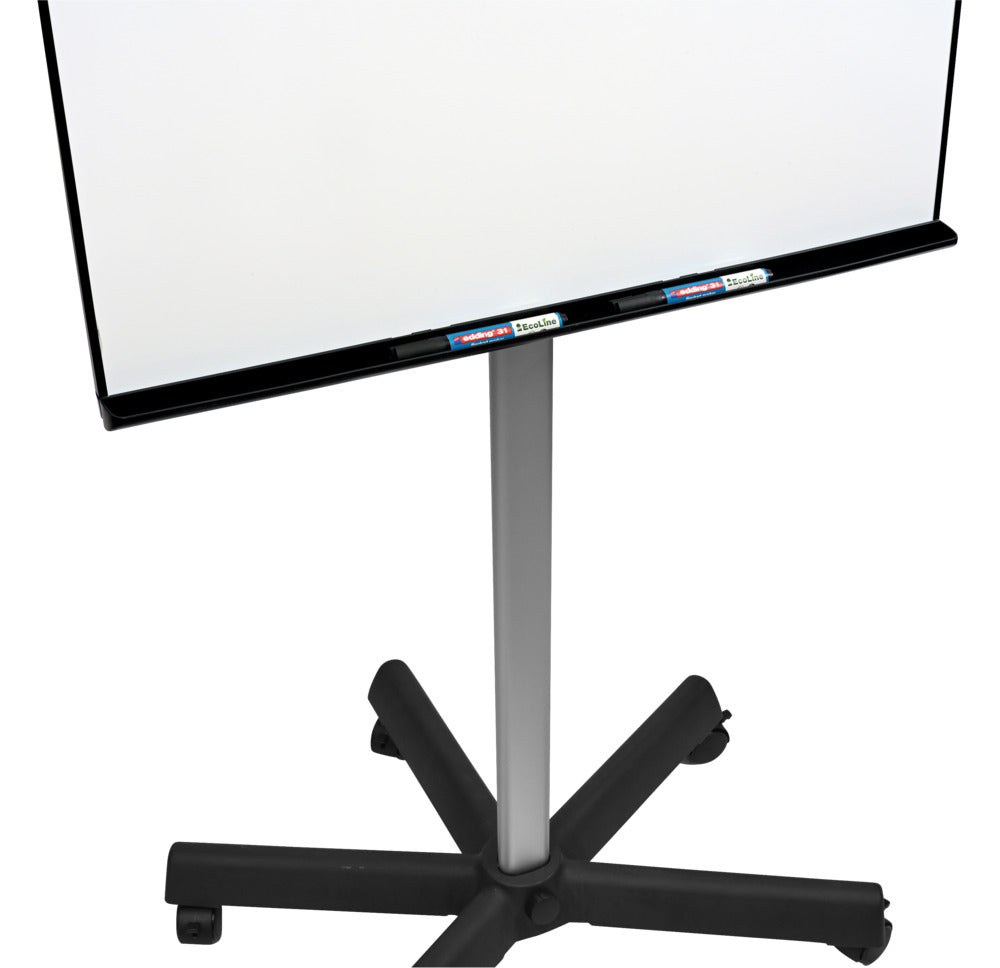 Mobiele flipover met ronde voet en magnetisch whiteboardoppervlak - 4