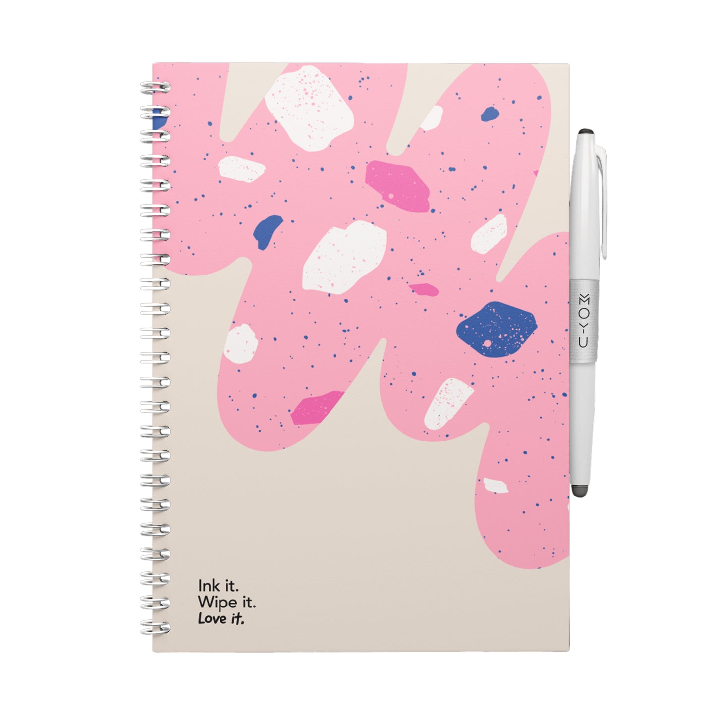 MOYU A5 Hardcover Flamingo Desert steenpapier, uitwisbaar tot 500 keer
