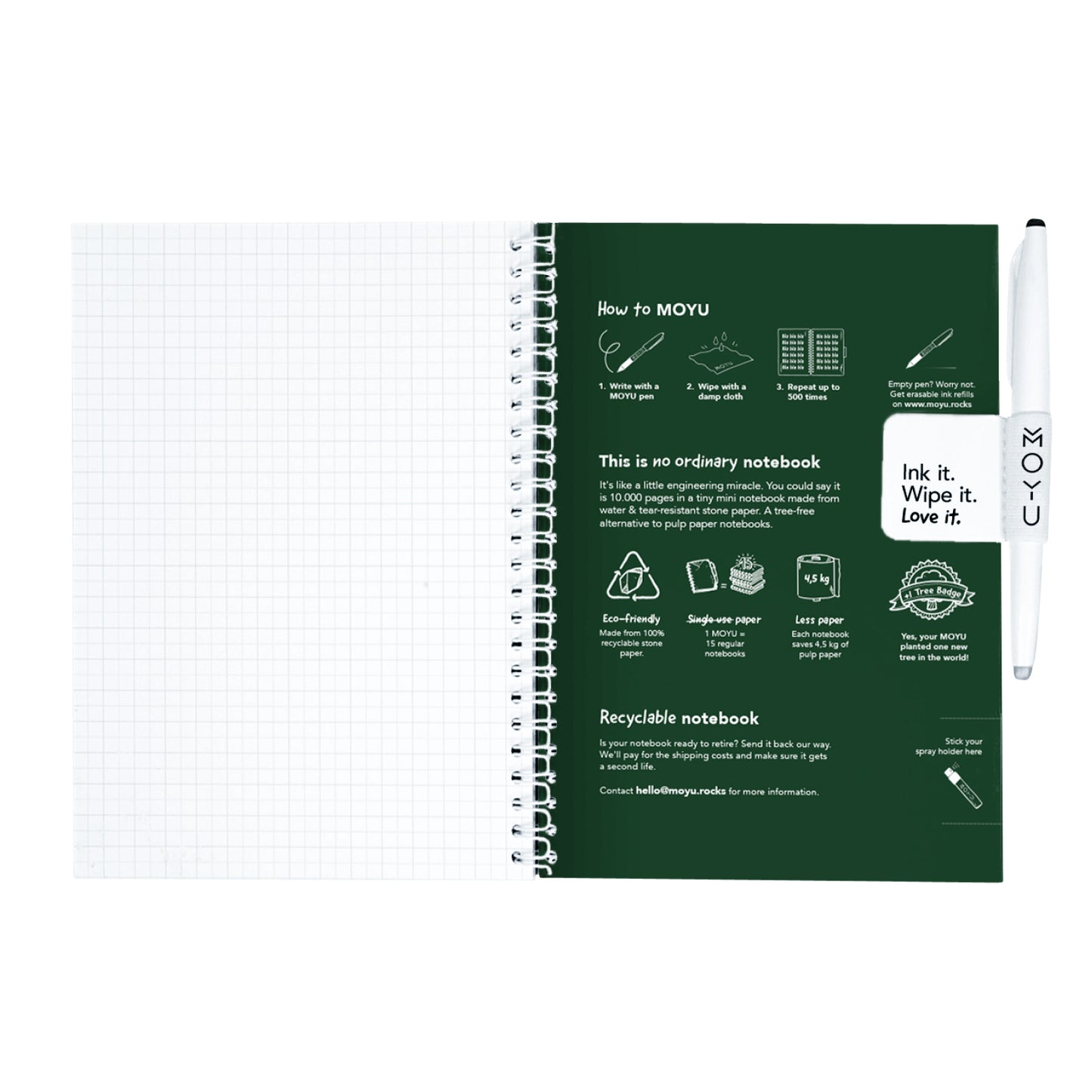 MOYU A5 Hardcover Notitieboek Safari Nights met Steenpapier - 4