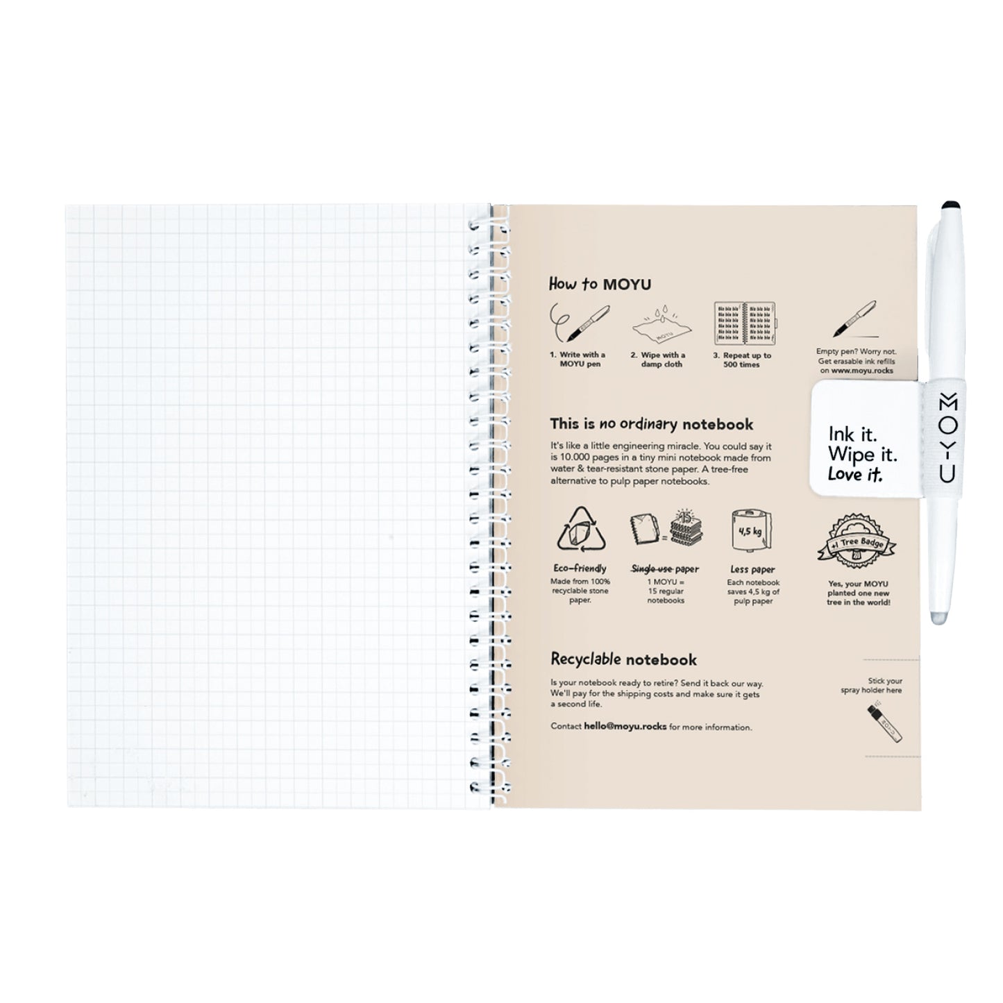 MOYU A5 Hardcover Sandy Jungle steenpapier notitieblok - 3
