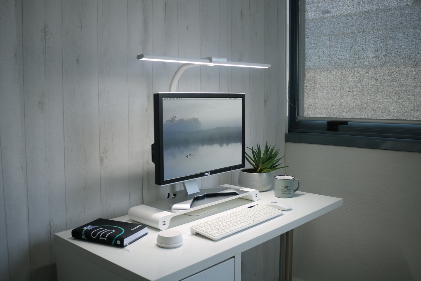 Bureaulamp Unilux Strata base LED wit - 8