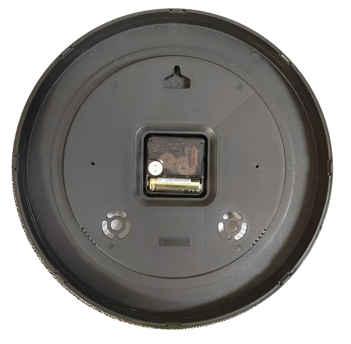 Unilux geluidsloze wandklok, diameter 30,5cm, zwart - 3