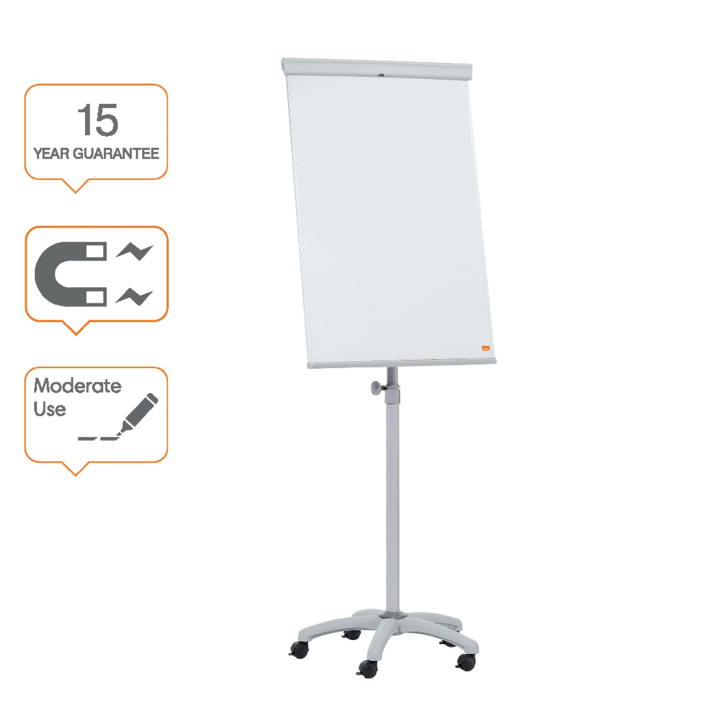 Mobiele magnetische flipover Nobo Essence met verstelbaar onderstel
