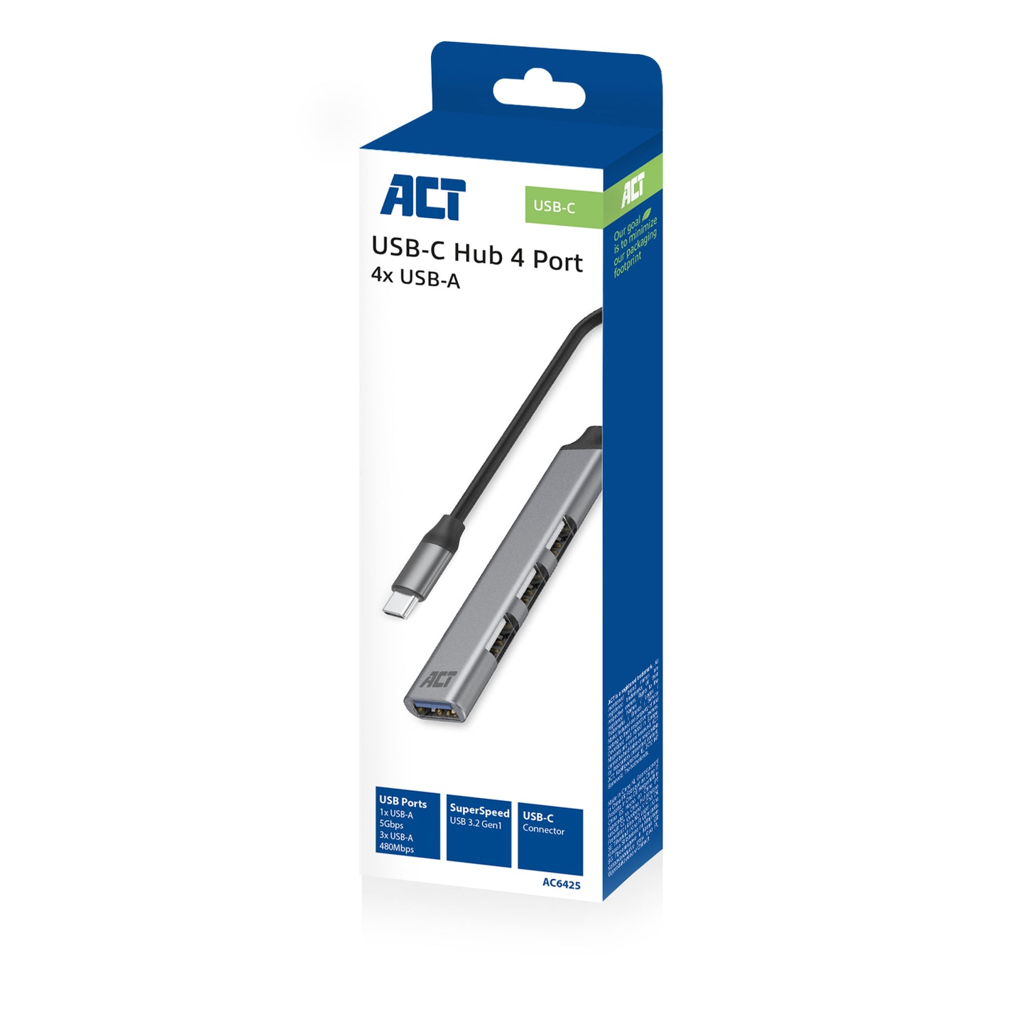 USB-C hub met 3 USB-A 2.0 en 1 USB-A 3.2 Gen1 poort - 7