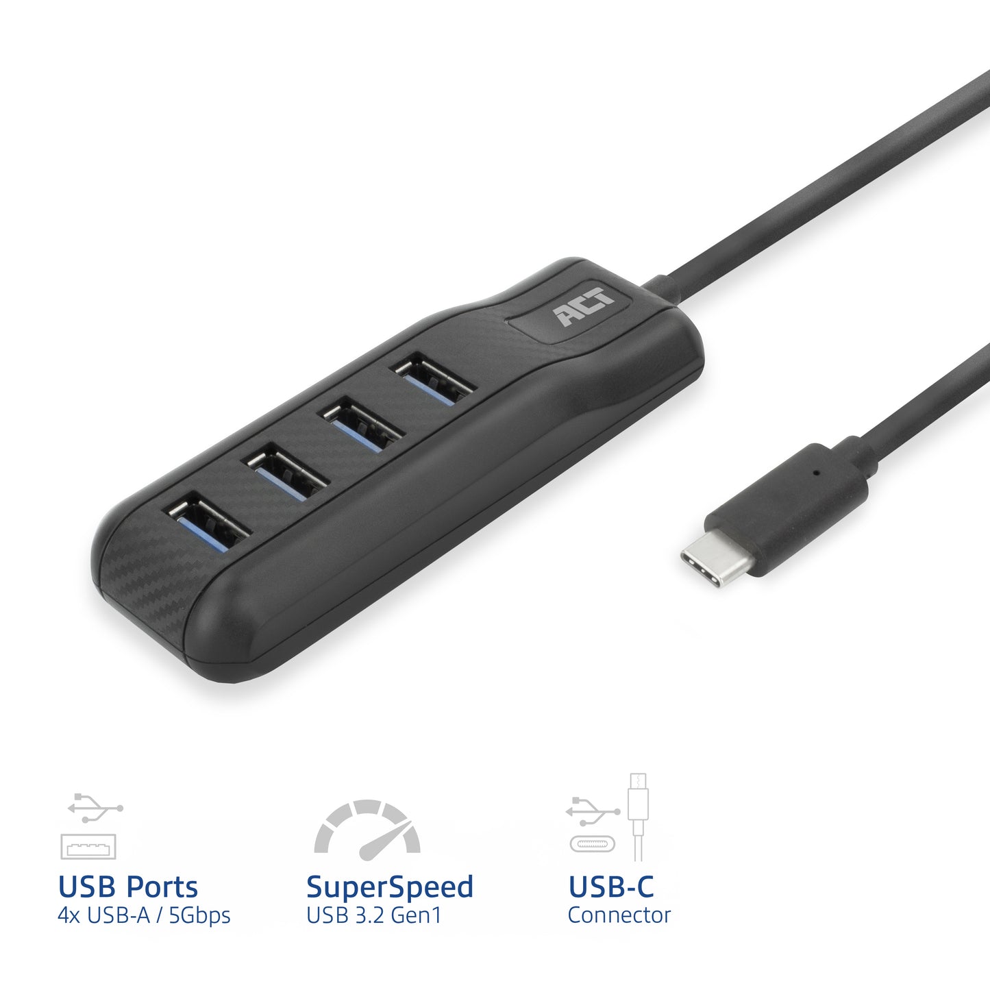 USB-C Hub 4-poorts USB-A met HDMI, Ethernet en Power Delivery - 2