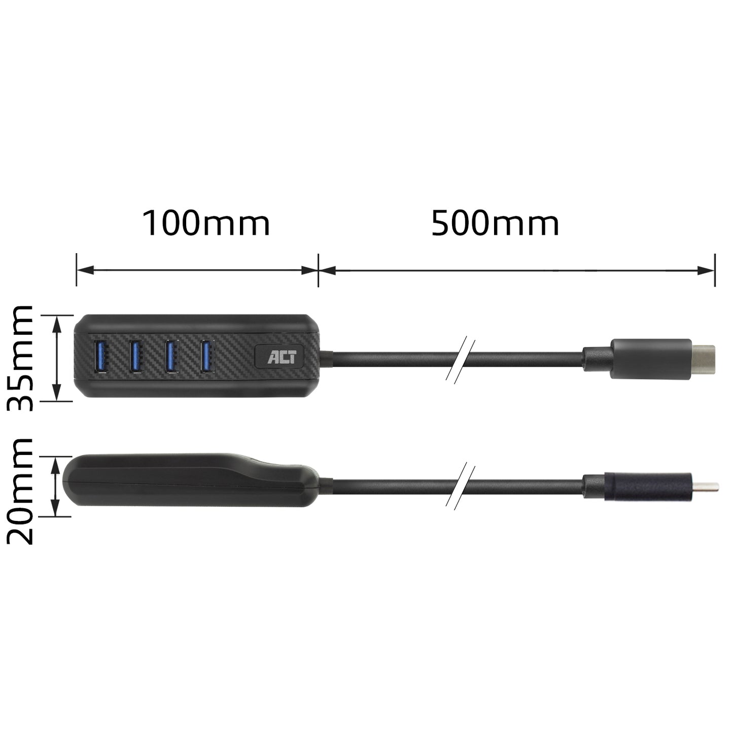 USB-C Hub 4-poorts USB-A met HDMI, Ethernet en Power Delivery - 6