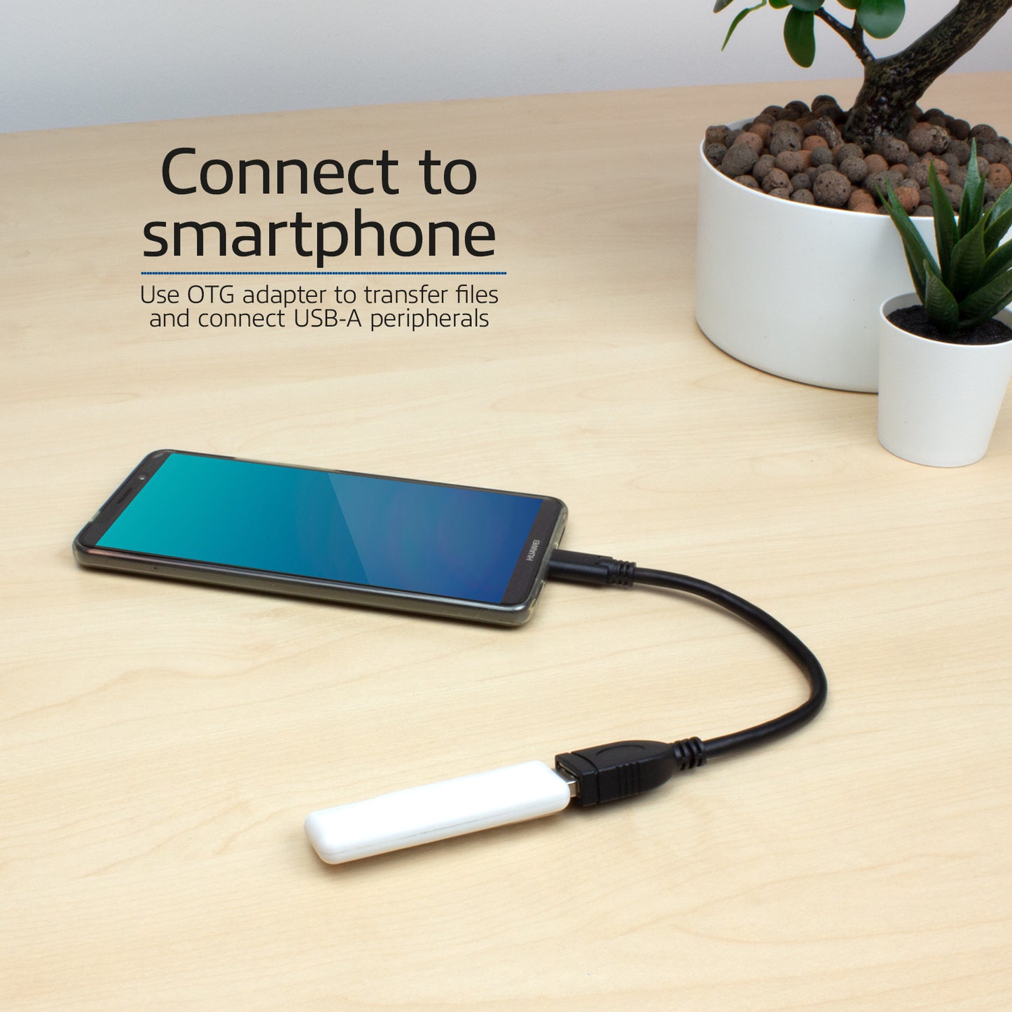 USB 3.0 OTG Kabel USB-C naar USB-A, zwart - 5