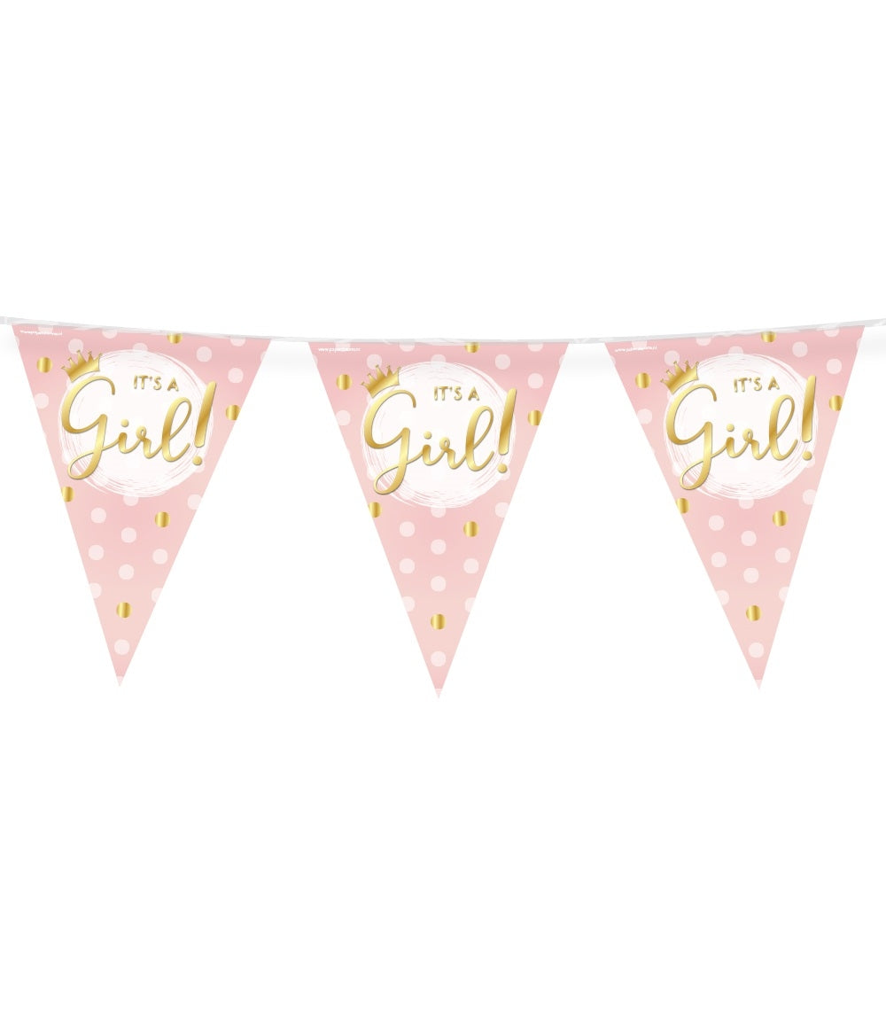 Foil Party Flags It's a Girl! met Frisse Ontwerpen