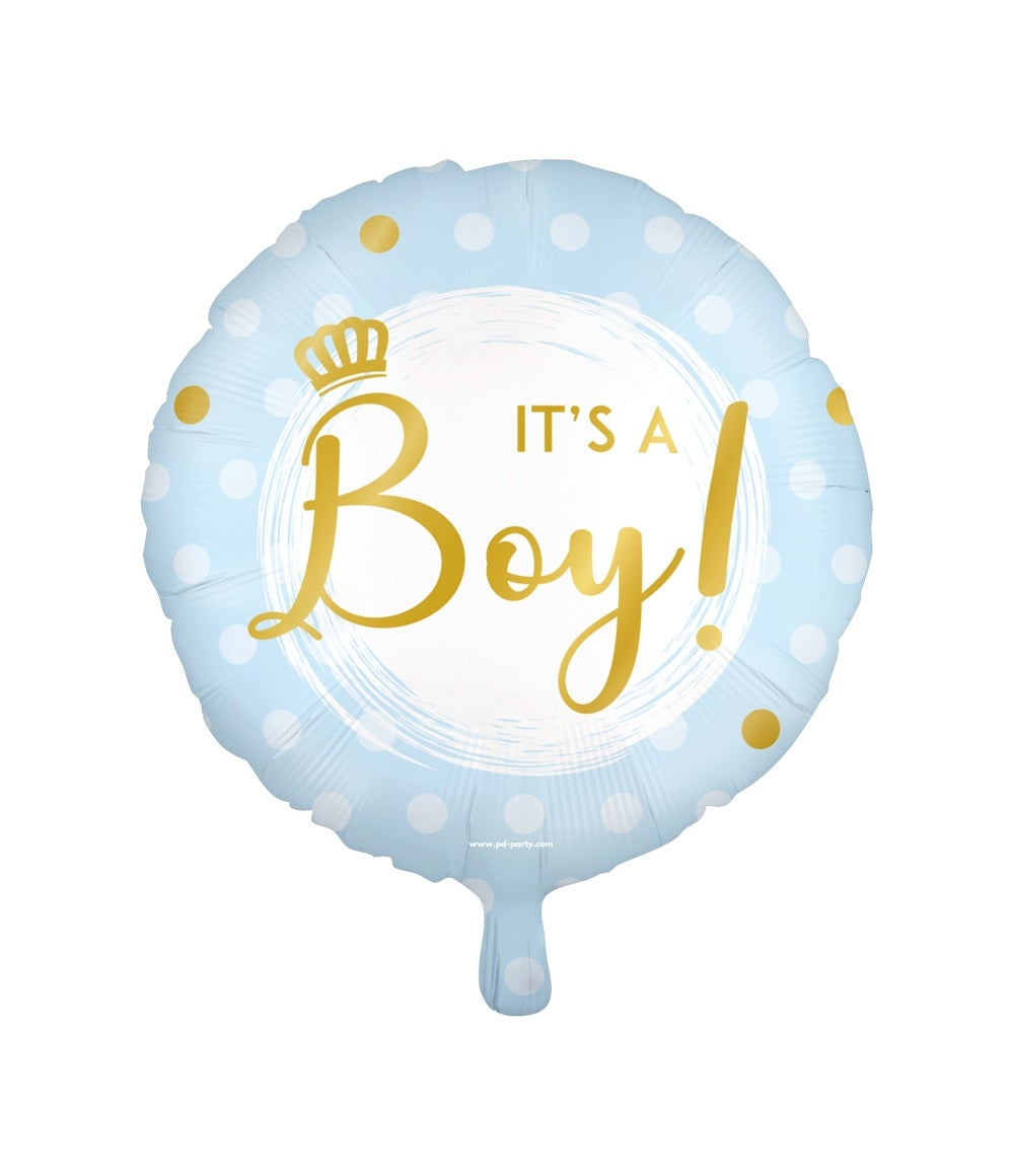 Goudkleurige Foil Balloon It's a Boy! voor Babyfeestje