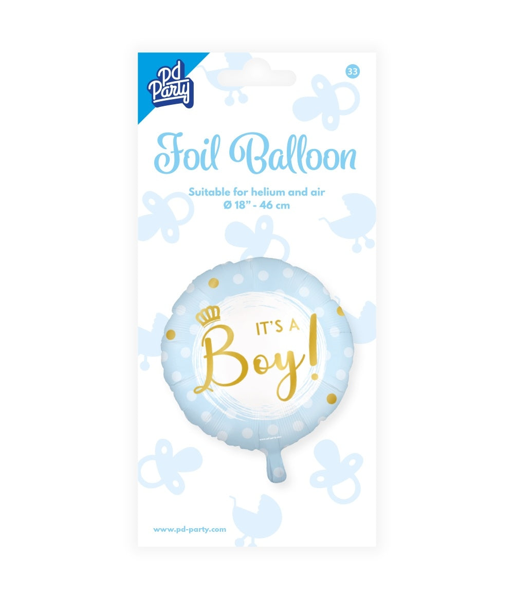Goudkleurige Foil Balloon It's a Boy! voor Babyfeestje - 2