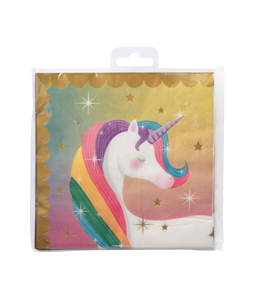 Unicorn Feestservetten 16 stuks - 2