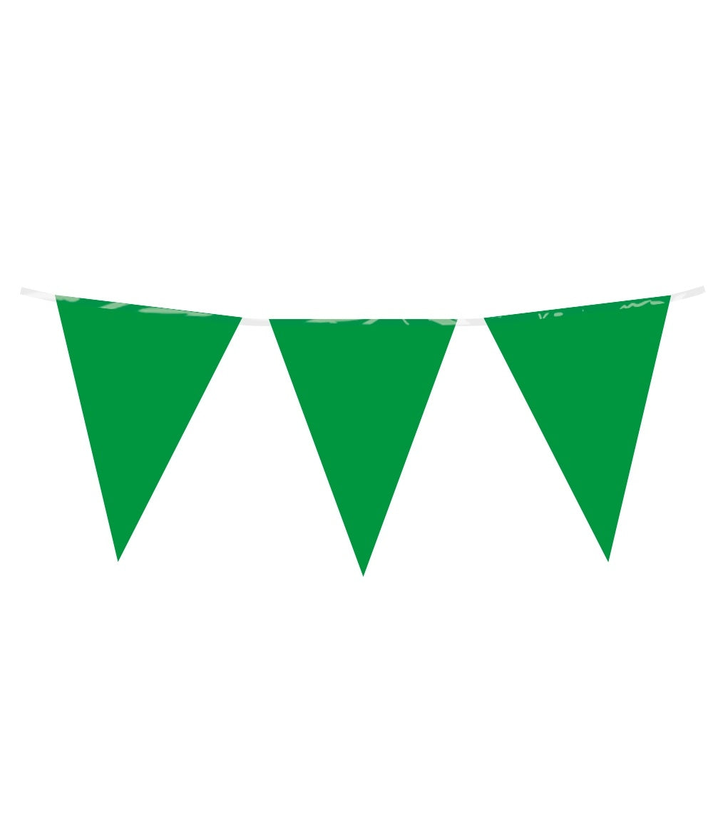 Party Flag PE Groen 10 meter vlaggenlijn