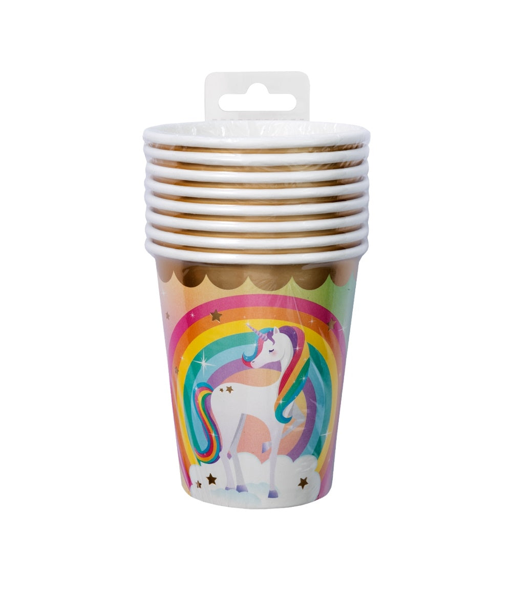 Unicorn feestbekers, set van 8 - 2