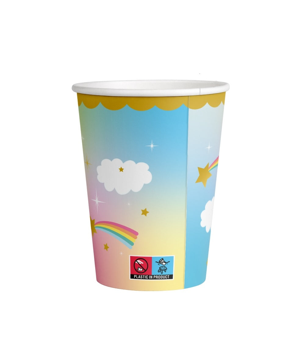 Unicorn feestbekers, set van 8 - 3