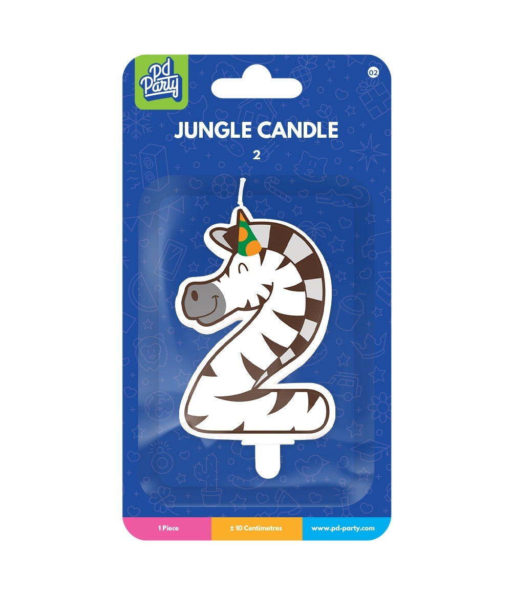 Jungle theekaarsjes met zebra design - 2
