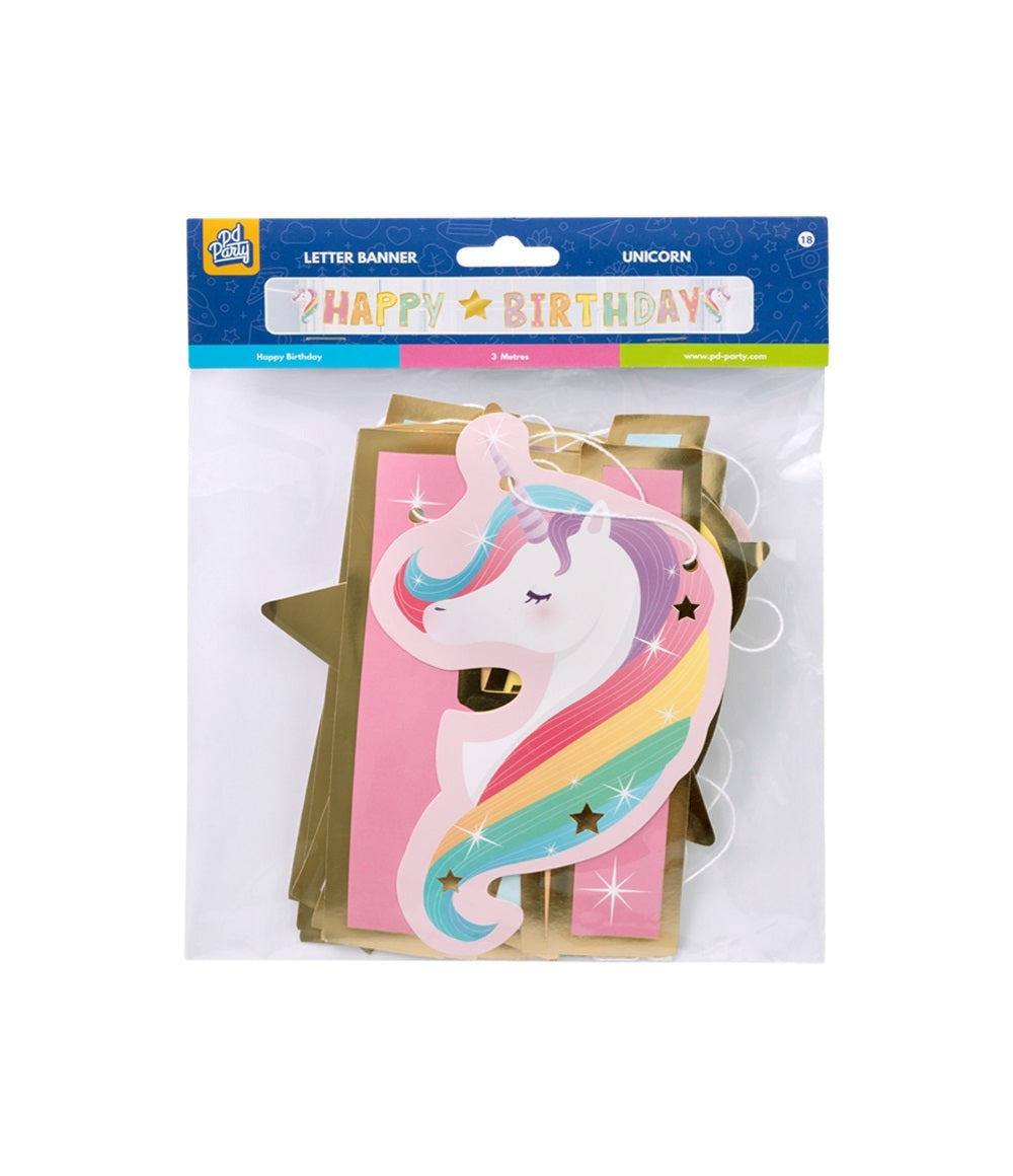 Unicorn Letterslinger voor Jungle Feest - 2