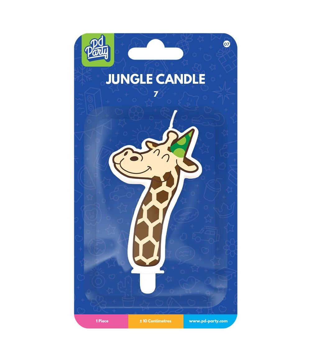 Jungle Giraffe Kaarsjes voor Verjaardagsfeest - 2