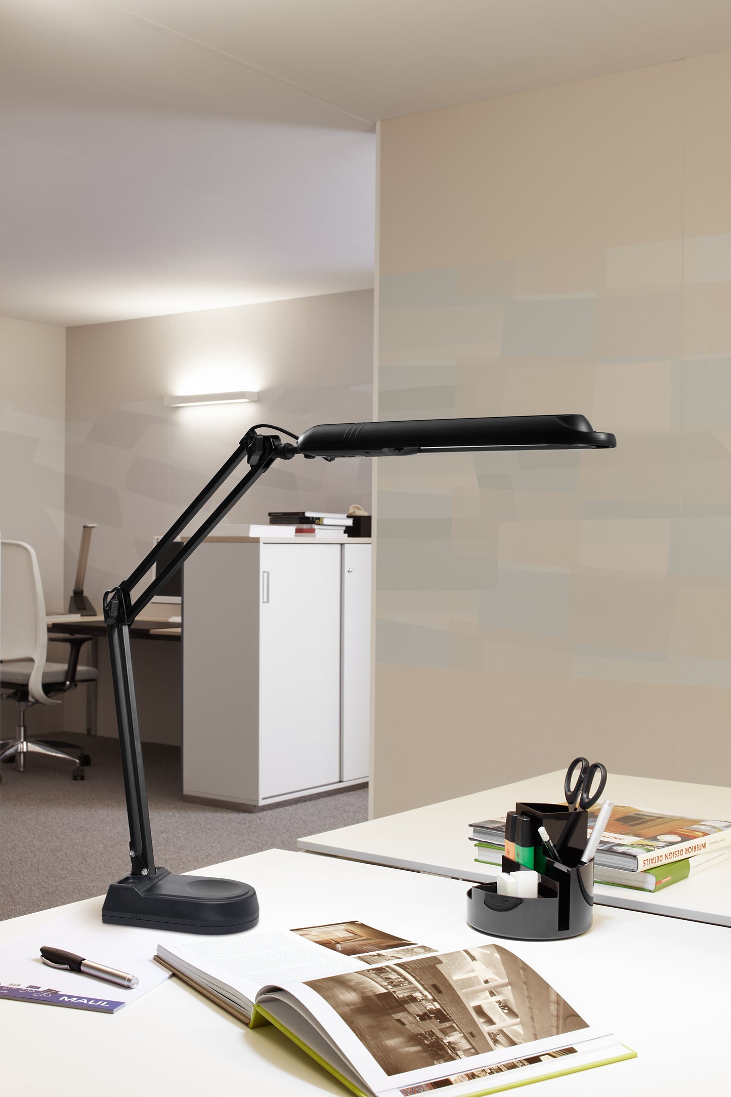 Bureaulamp MAUL Atlantic LED op voet zwart - 3