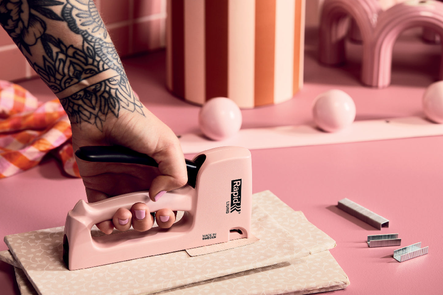 Nietpistool Rapid R13 Ljung 13/4-10 roze - 3