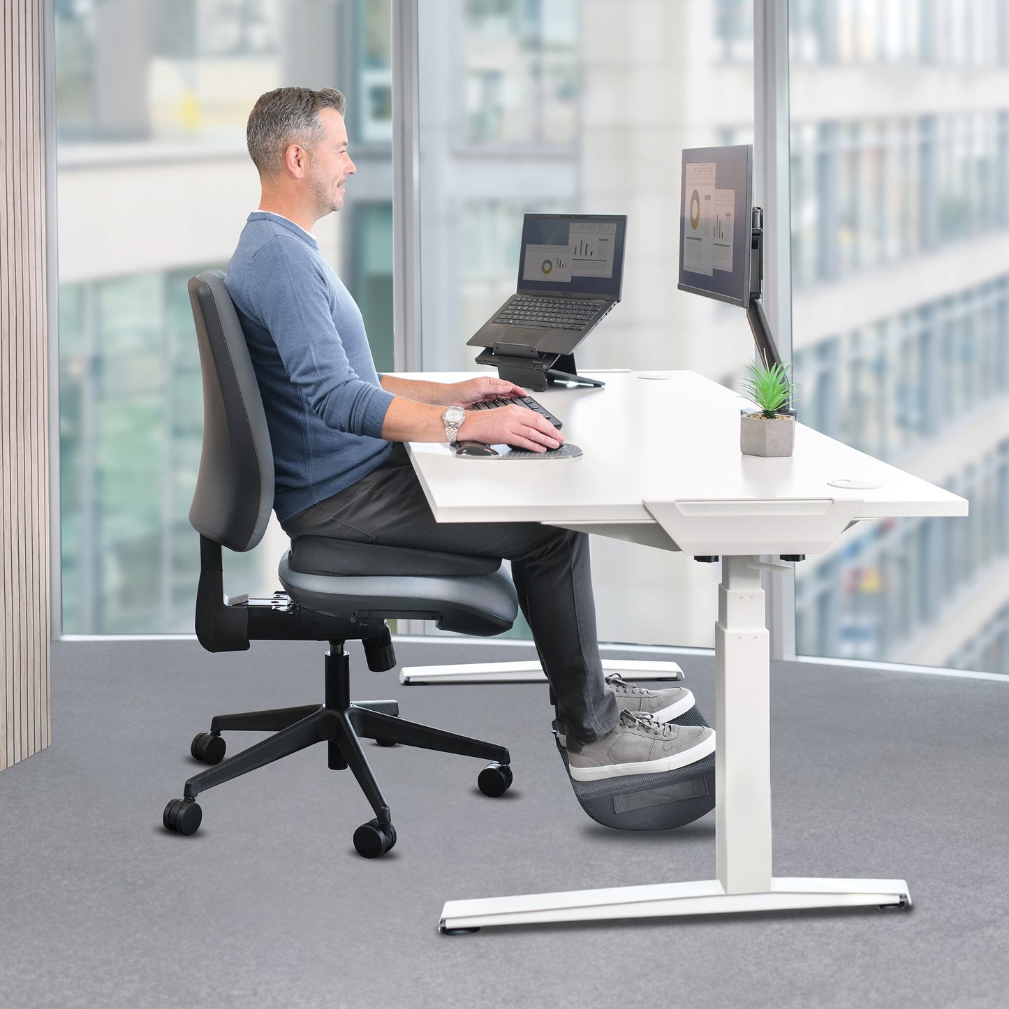 Stoelkussen Fellowes Breyta Wig zwart - 6