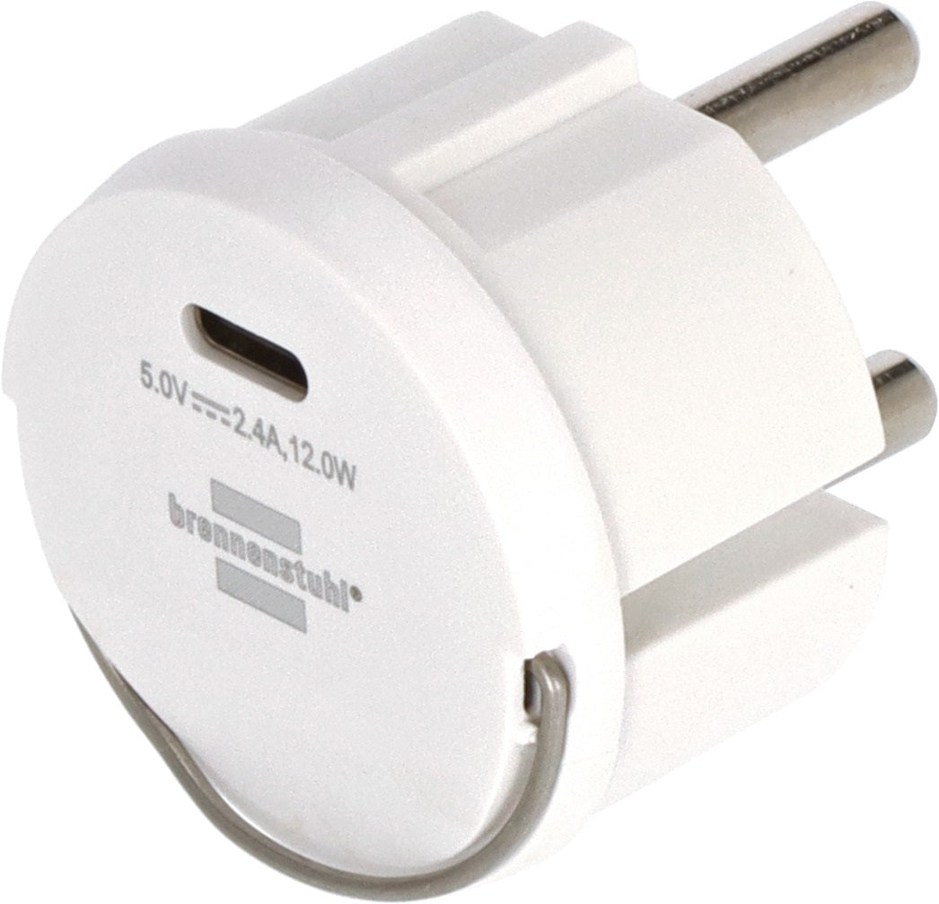USB C Stekkeradapter Brennenstuhl 2,4A compacte laadoplossing