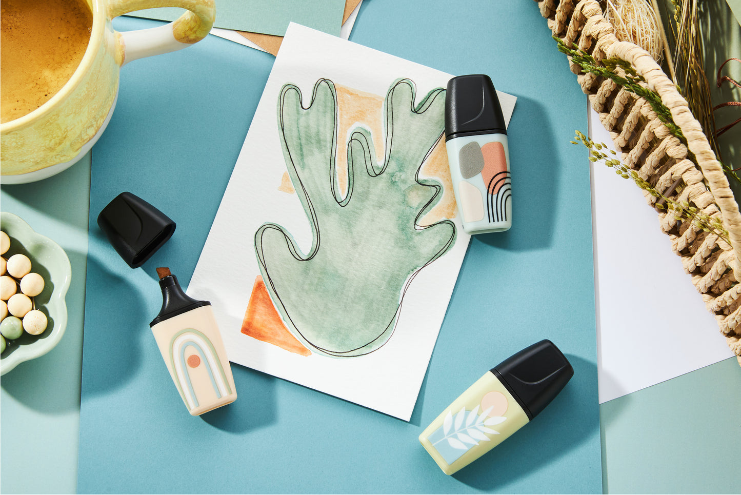 Stabilo BOSS Mini Nature Assorti Markeerstiften 6 Stuks - 5