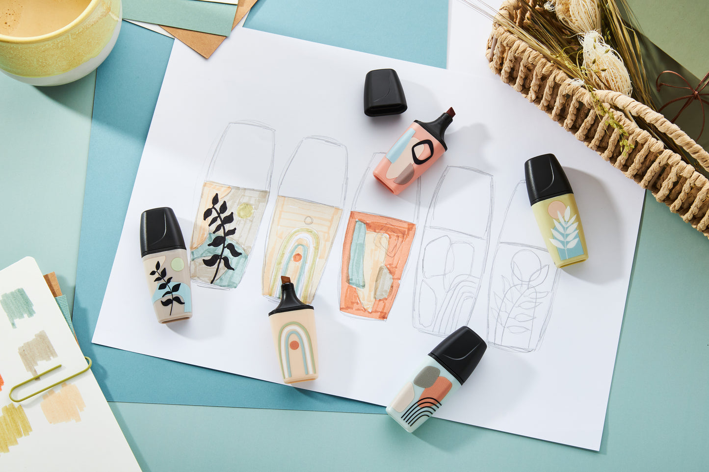 Stabilo BOSS Mini Nature Assorti Markeerstiften 6 Stuks - 6