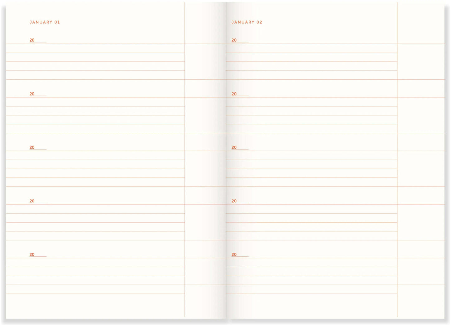 Dagboek One Line a Day Linen 5-jarige dagboek - 2