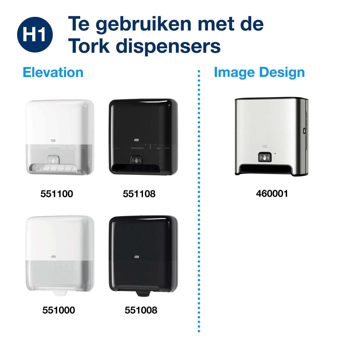Handdoekrol Tork H1 Advanced 2-laags 150m naturel 6 rollen - 3