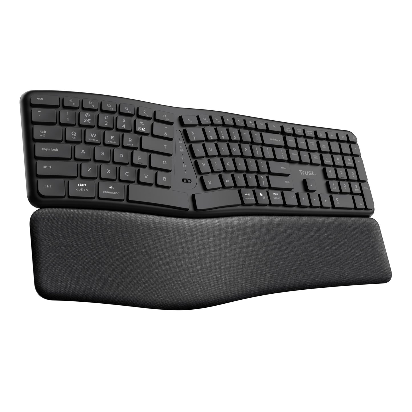 Trust Keyra Ergo Multi draadloos ergonomisch toetsenbord met split lay-out - 2