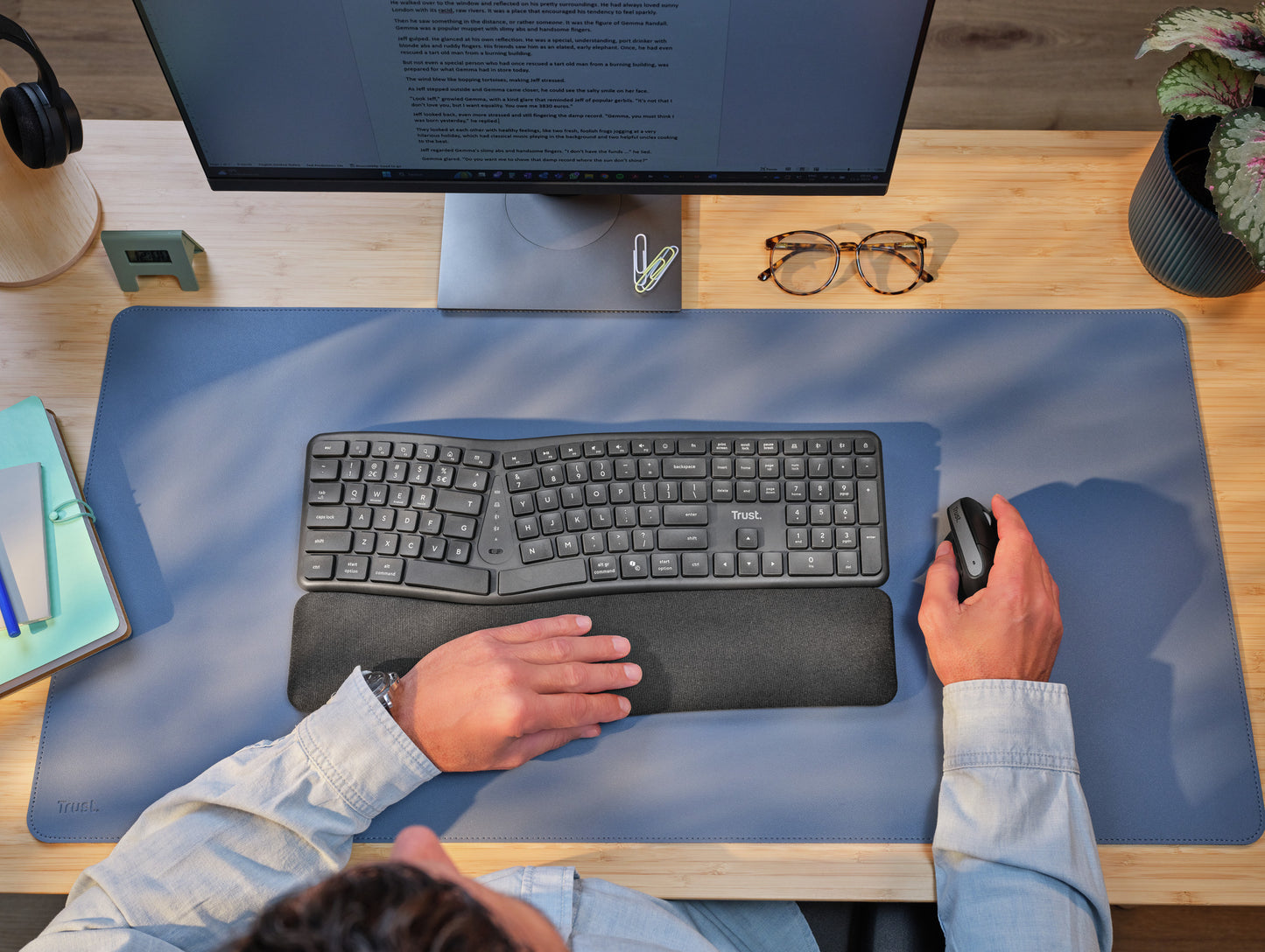 Trust Keyra Ergo Multi draadloos ergonomisch toetsenbord met split lay-out - 4
