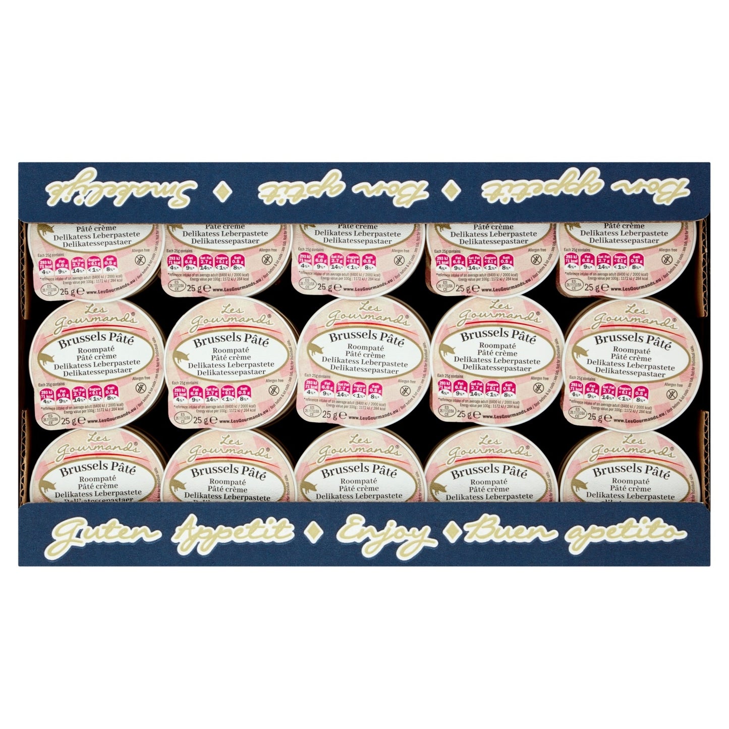 Les Gourmands Brussels Roompaté, 45x25g Cupjes - 2